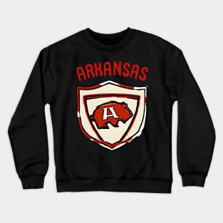 Arkansas Sport Day Playing American Football in Arkansas Football Team Crewneck Sweatshirt